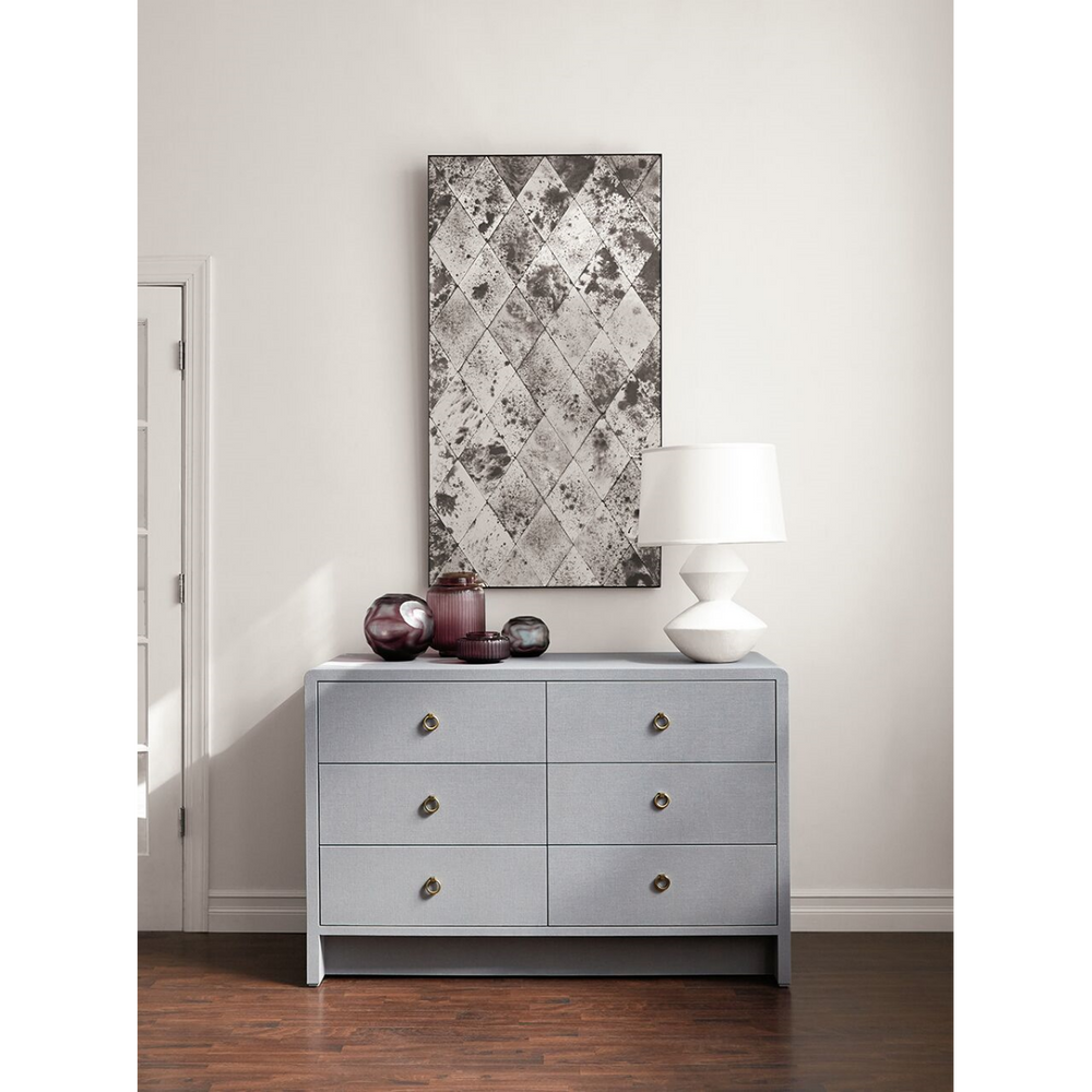 Villa & House - Bryant Extra Large 6-Drawer, Gray-Bungalow 5-Blue Hand Home