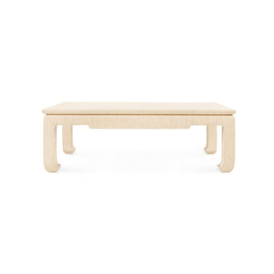 Villa & House - Bethany Large Rectangular Coffee Table, Natural-Bungalow 5-Blue Hand Home