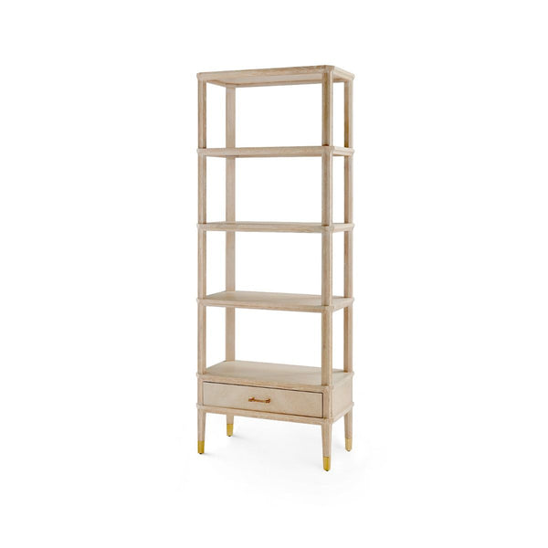 Villa & House - Bertram Etagere, Bleached Cerused Oak-Bungalow 5-Blue Hand Home