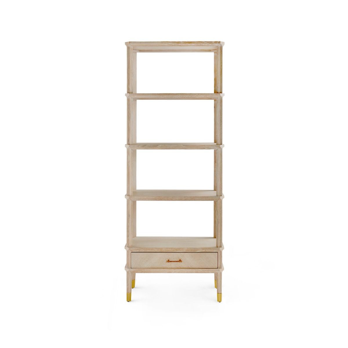 Villa & House - Bertram Etagere, Bleached Cerused Oak-Bungalow 5-Blue Hand Home