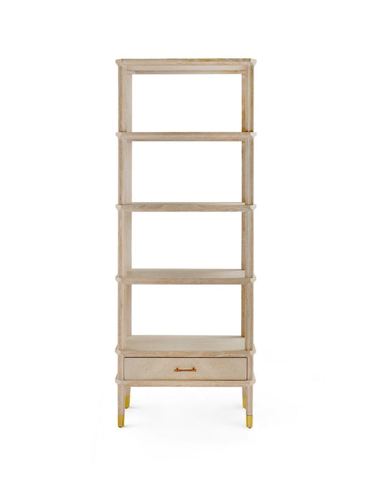 Villa & House - Bertram Etagere, Bleached Cerused Oak