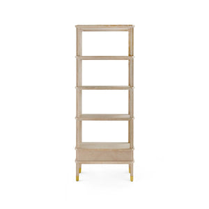 Villa & House - Bertram Etagere, Bleached Cerused Oak-Bungalow 5-Blue Hand Home