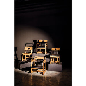 Buraco Dining Chair, Teak-Noir Furniture-Blue Hand Home