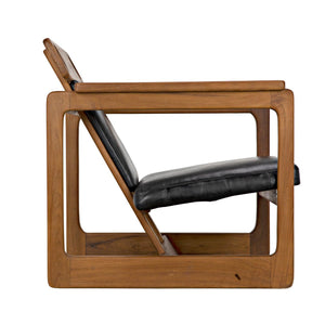 Buraco Relax Chair, Teak-Noir Furniture-Blue Hand Home