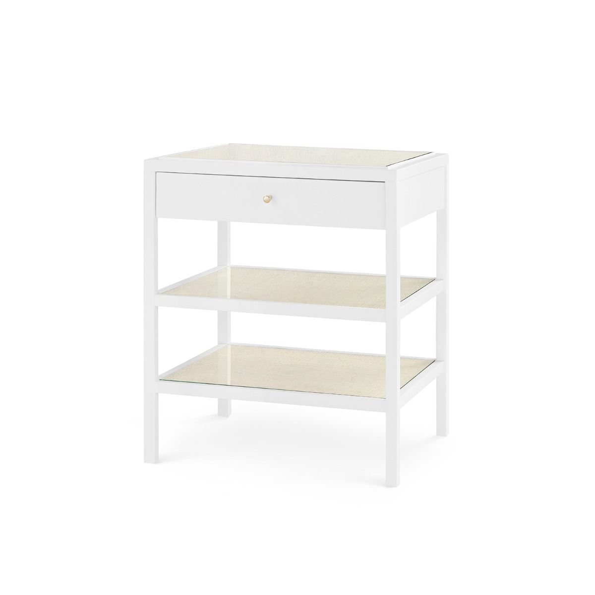 Villa & House - Caanan 1-drawer Side Table, White-Bungalow 5-Blue Hand Home