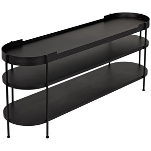 Noir Furniture Cassio Console, Black Metal-Noir Furniture-Blue Hand Home