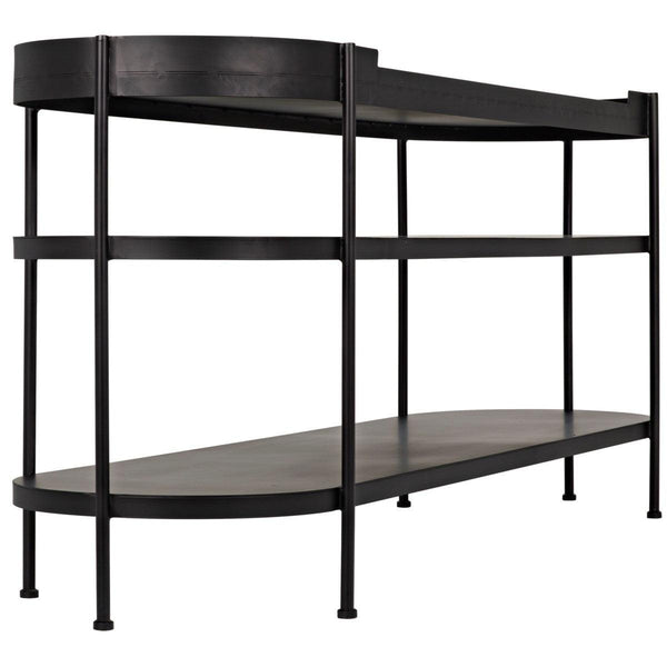 Noir Furniture Cassio Console, Black Metal-Noir Furniture-Blue Hand Home