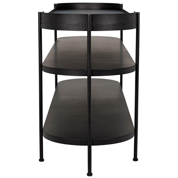 Noir Furniture Cassio Console, Black Metal-Noir Furniture-Blue Hand Home