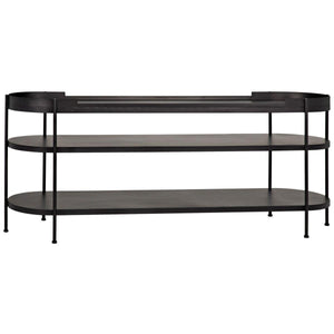 Noir Furniture Cassio Console, Black Metal-Noir Furniture-Blue Hand Home