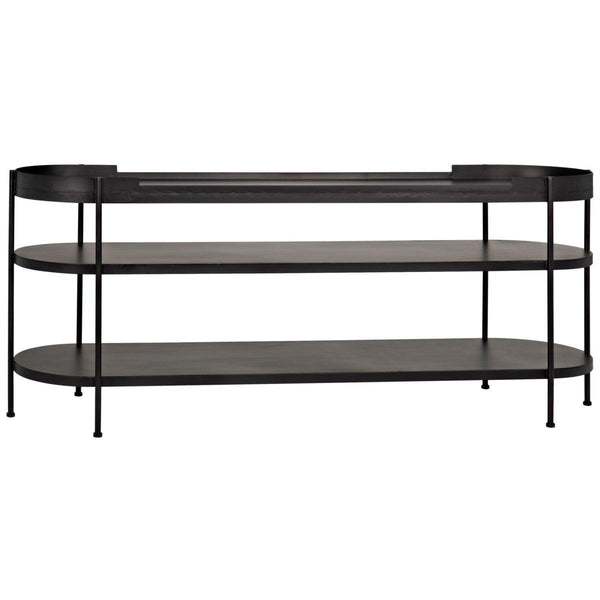 Noir Furniture Cassio Console, Black Metal-Noir Furniture-Blue Hand Home