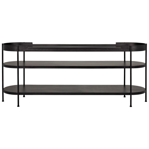 Noir Furniture Cassio Console, Black Metal-Noir Furniture-Blue Hand Home