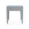Villa & House - Claudette 1-drawer Side Table, Gray And Nickel-Bungalow 5-Blue Hand Home