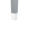 Villa & House - Claudette 1-drawer Side Table, Gray And Nickel-Bungalow 5-Blue Hand Home
