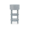 Villa & House - Claudette 1-drawer Round Side Table, Gray And Nickel-Bungalow 5-Blue Hand Home