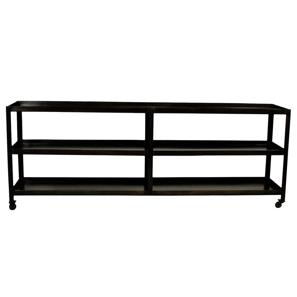 Richard Console w/ shelves and casters-CFC Furniture-Blue Hand Home