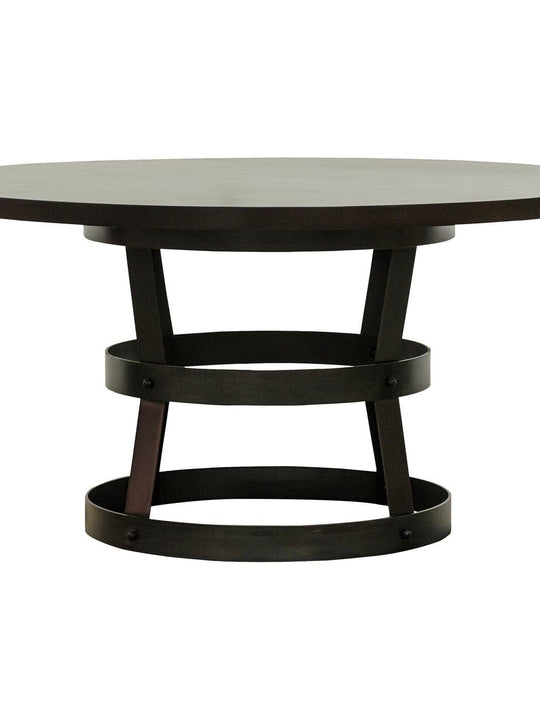 Basket Dining Table,  Alder/Steel Base