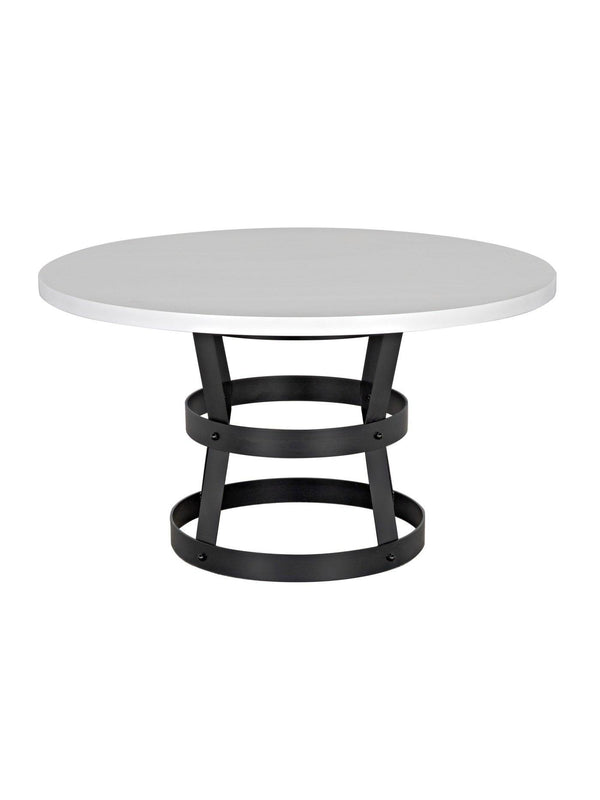 Basket Dining Table, Oak/Steel Base-CFC Furniture-Blue Hand Home