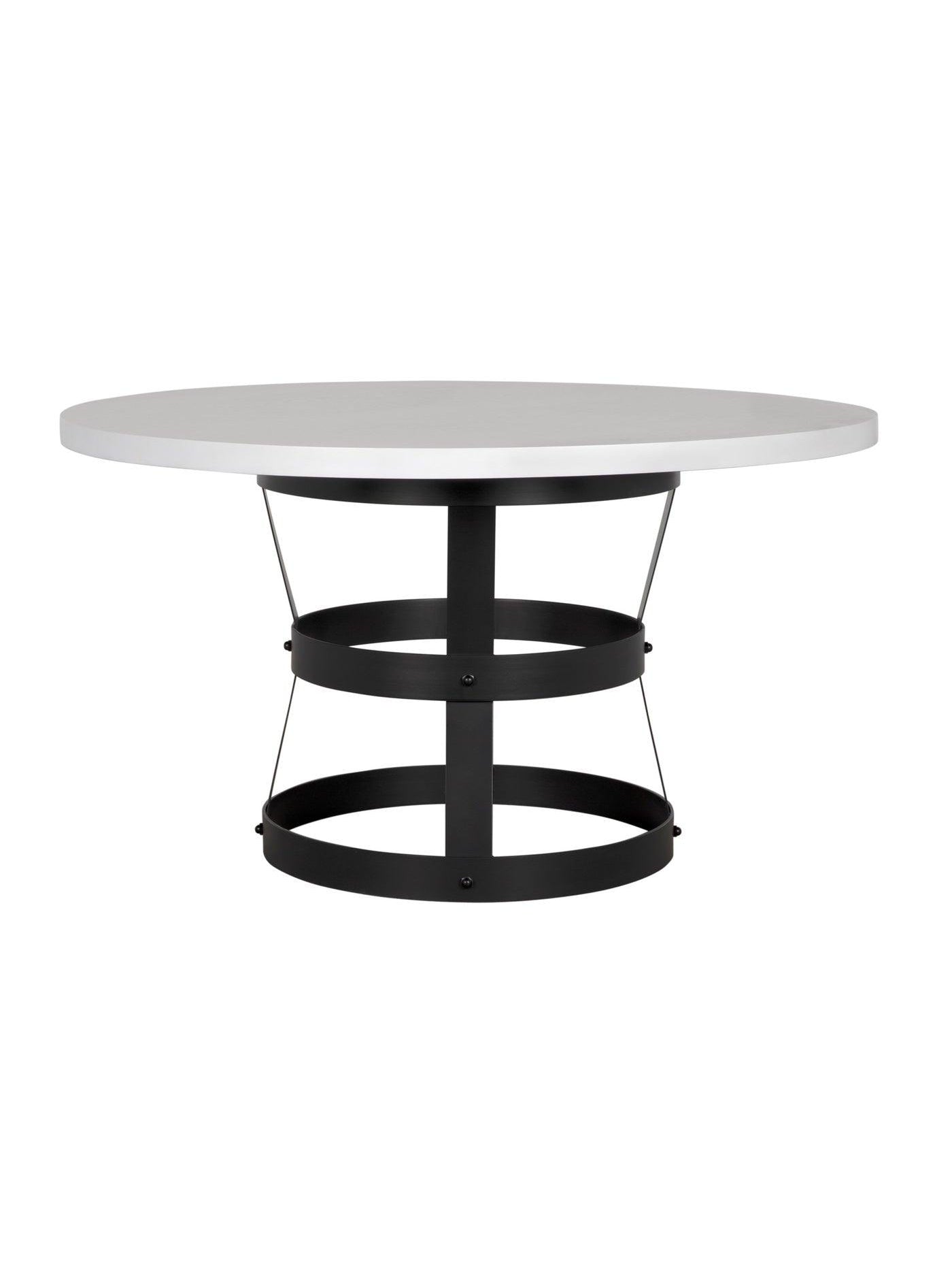 Basket Dining Table, Oak/Steel Base-CFC Furniture-Blue Hand Home