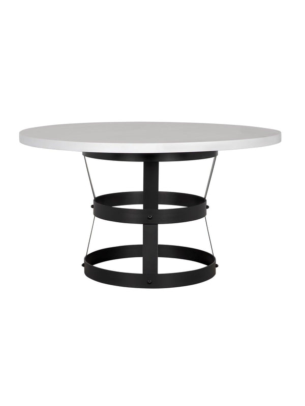 Basket Dining Table, Oak/Steel Base-CFC Furniture-Blue Hand Home