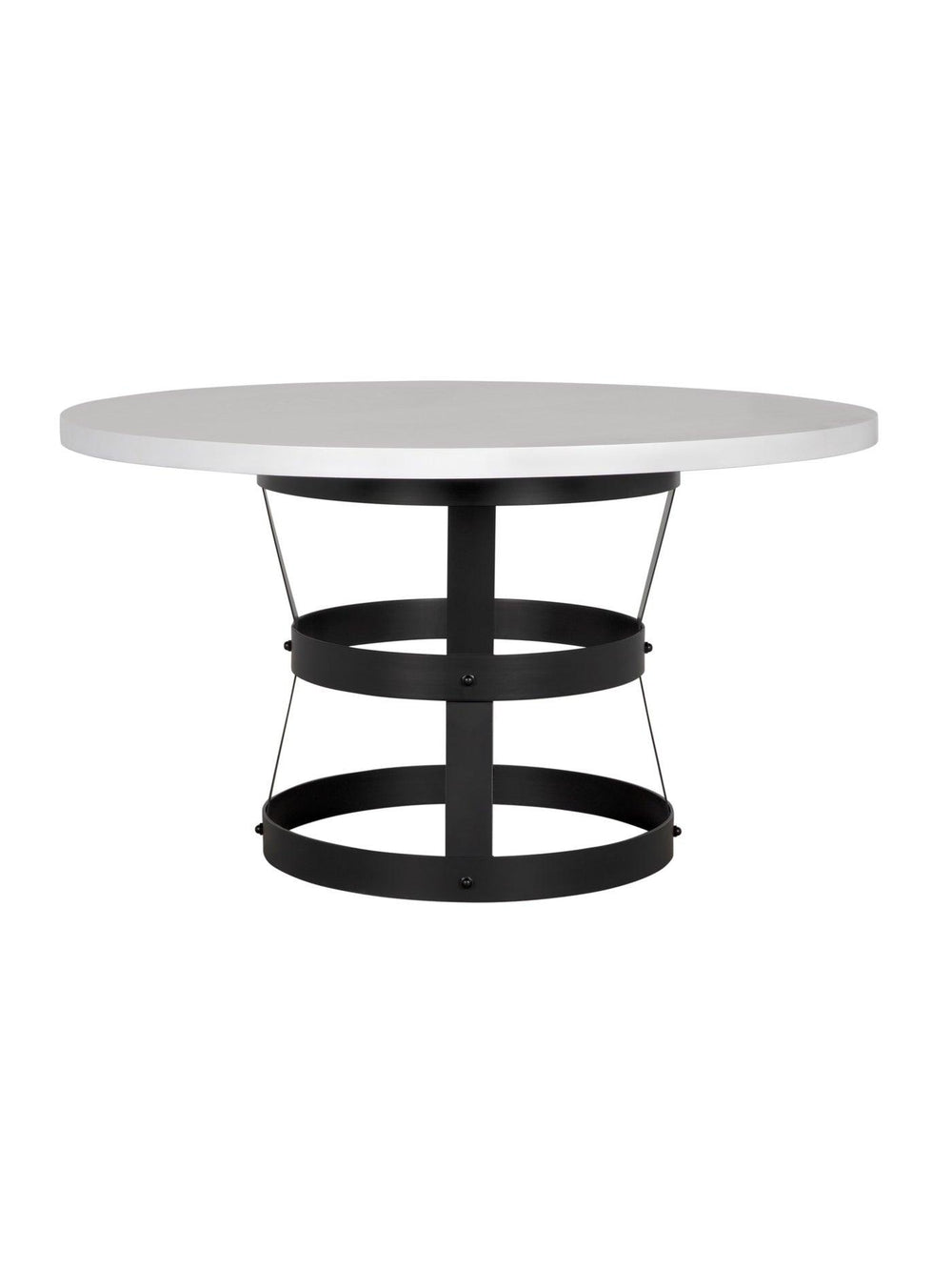 Basket Dining Table, Oak/Steel Base-CFC Furniture-Blue Hand Home