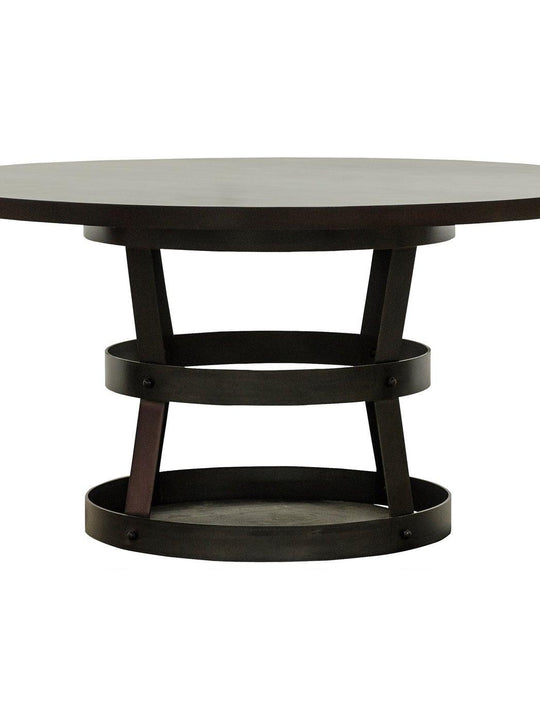 Basket Dining Table,  Alder/Steel Base