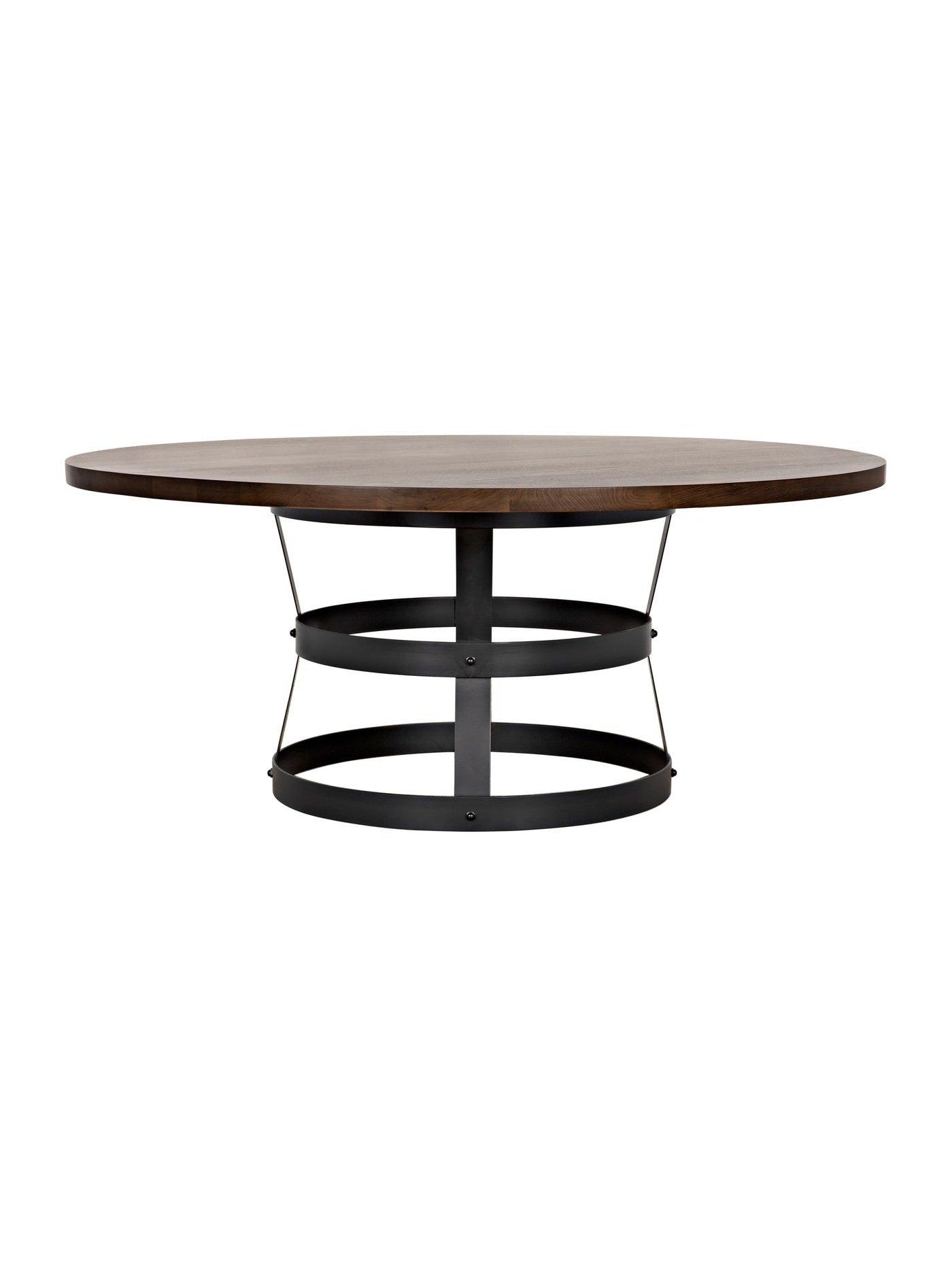 Basket Dining Table, Walnut/Steel Base-CFC Furniture-Blue Hand Home