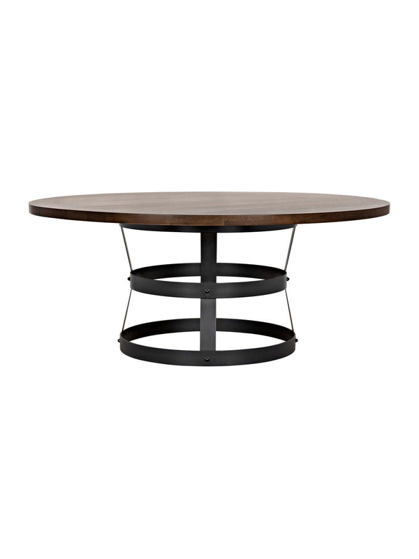Basket Dining Table, Walnut/Steel Base-CFC Furniture-Blue Hand Home