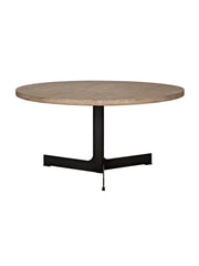 Edward Dining Table, Alder/Steel Base-CFC Furniture-Blue Hand Home