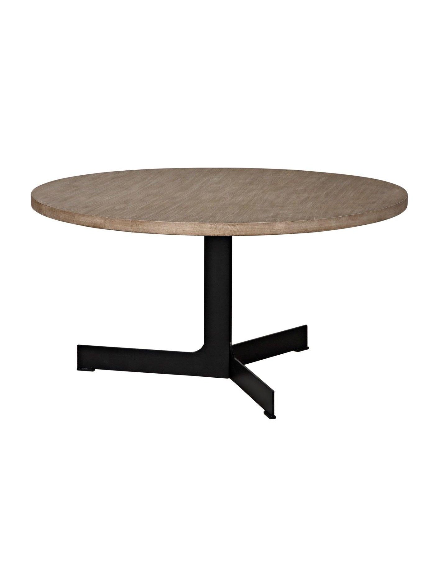 Edward Dining Table, Alder/Steel Base-CFC Furniture-Blue Hand Home