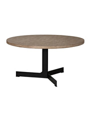 Edward Dining Table, Alder/Steel Base-CFC Furniture-Blue Hand Home