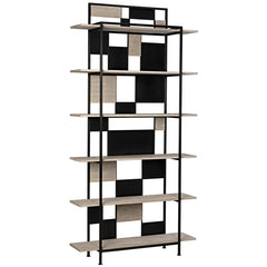 Michelle Bookcase Steel/Reclaimed Lumber-CFC Furniture-Blue Hand Home