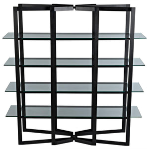 Gael Bookcase Steel/Glass-CFC Furniture-Blue Hand Home
