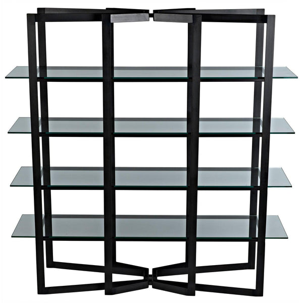 Gael Bookcase Steel/Glass-CFC Furniture-Blue Hand Home