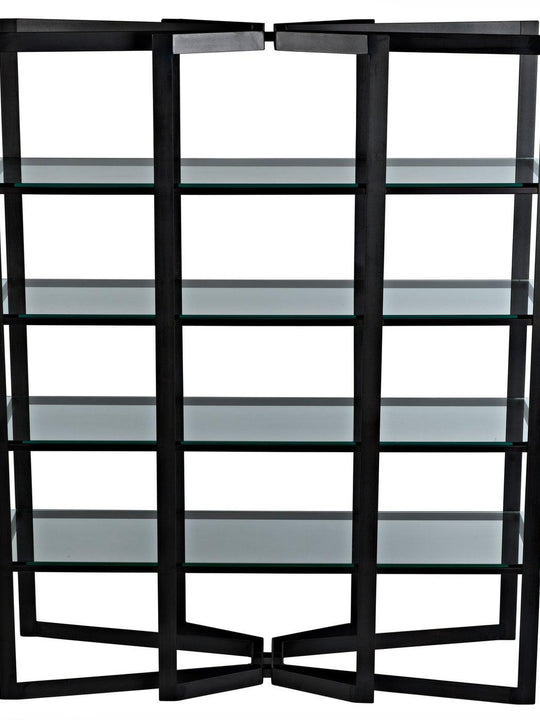 Gael Bookcase Steel/Glass