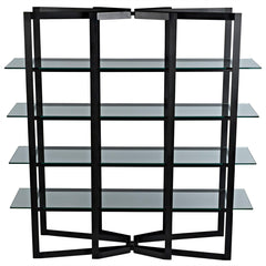 Gael Bookcase Steel/Glass-CFC Furniture-Blue Hand Home