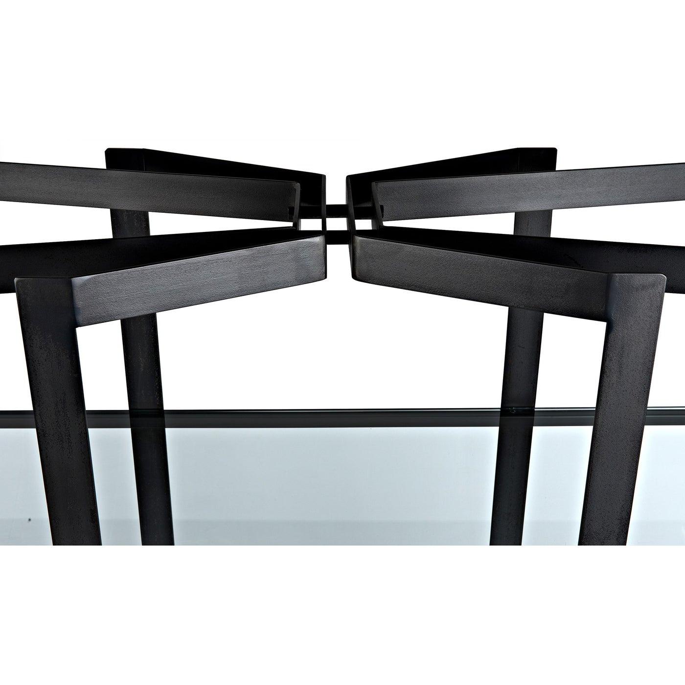 Gael Bookcase Steel/Glass-CFC Furniture-Blue Hand Home