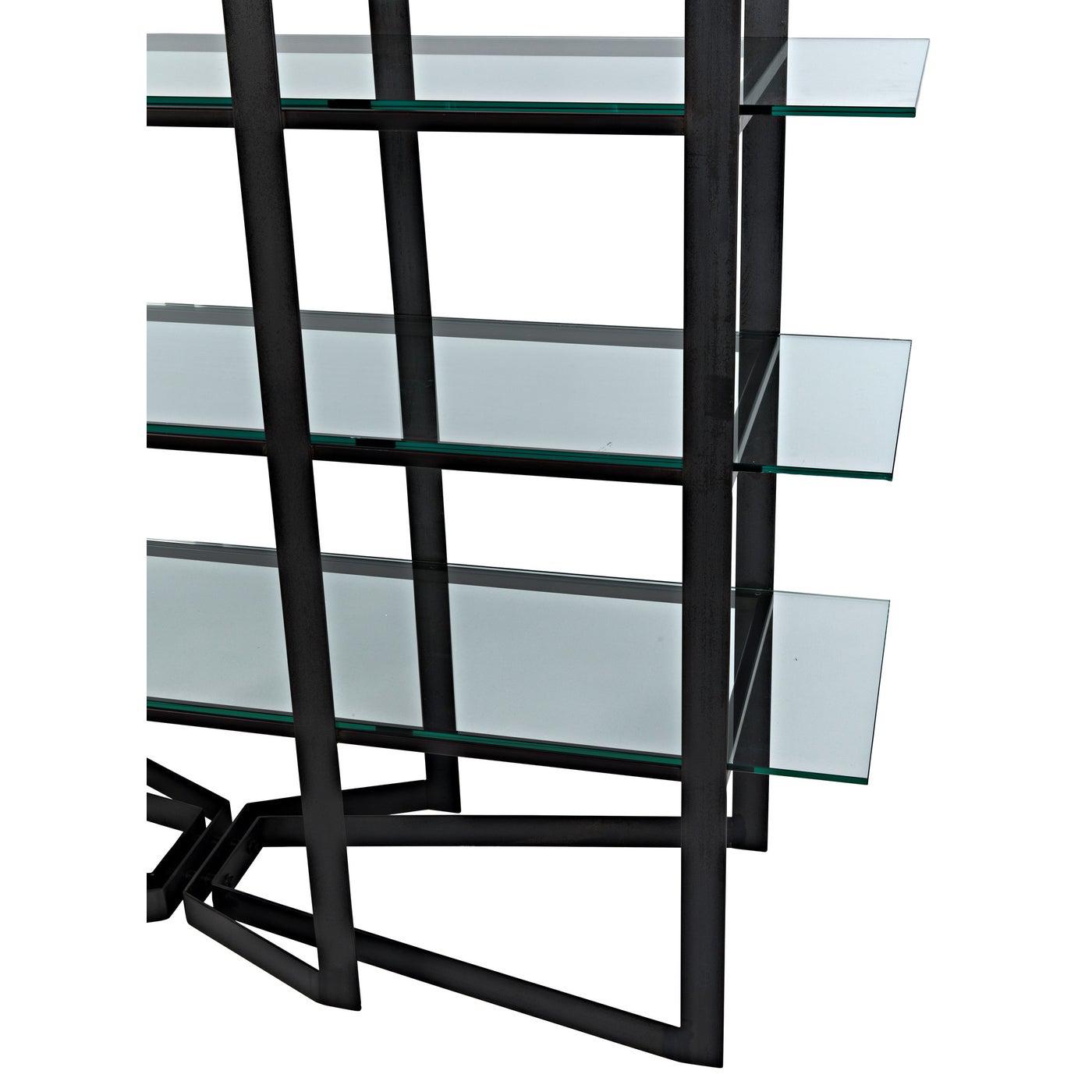 Gael Bookcase Steel/Glass-CFC Furniture-Blue Hand Home