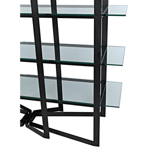 Gael Bookcase Steel/Glass-CFC Furniture-Blue Hand Home