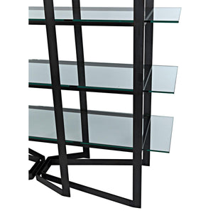 Gael Bookcase Steel/Glass-CFC Furniture-Blue Hand Home