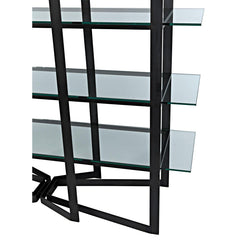 Gael Bookcase Steel/Glass-CFC Furniture-Blue Hand Home