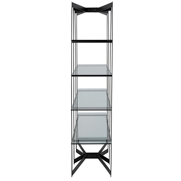 Gael Bookcase Steel/Glass-CFC Furniture-Blue Hand Home