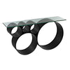 Roger Console. Steel Base, Glass Top-CFC Furniture-Blue Hand Home