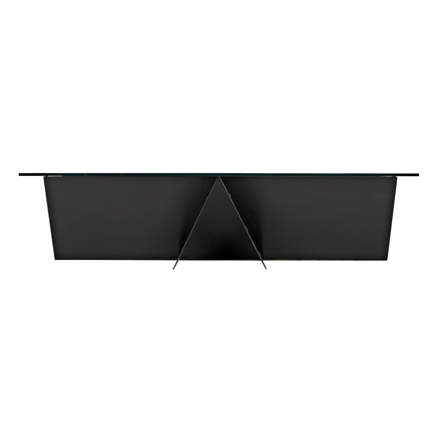 Rob Coffee Table, Steel Base, Glass Top-CFC Furniture-Blue Hand Home