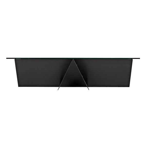 Rob Coffee Table, Steel Base, Glass Top-CFC Furniture-Blue Hand Home
