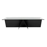Rob Coffee Table, Steel Base, Glass Top-CFC Furniture-Blue Hand Home