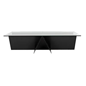 Rob Coffee Table, Steel Base, Glass Top-CFC Furniture-Blue Hand Home
