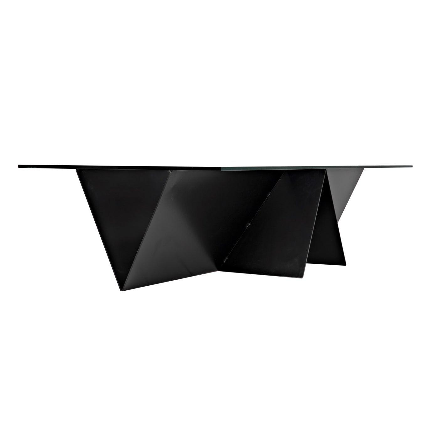 Rob Coffee Table, Steel Base, Glass Top-CFC Furniture-Blue Hand Home
