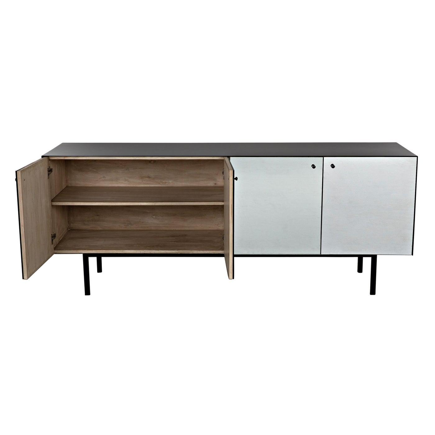 Manhattan Sideboard, Steel Body, Glass Doors-CFC Furniture-Blue Hand Home