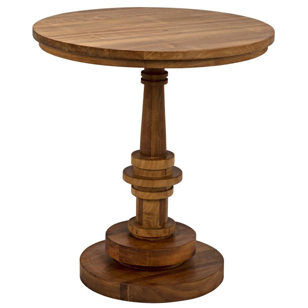 Noir Furniture Comodo Side Table, Gold Teak-Noir Furniture-Blue Hand Home