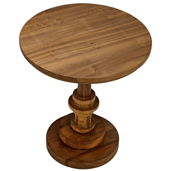 Noir Furniture Comodo Side Table, Gold Teak-Noir Furniture-Blue Hand Home